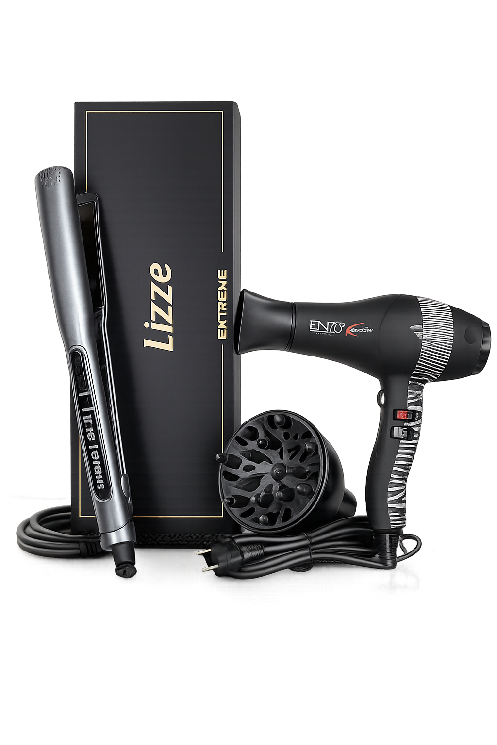 Pack lisseur lizze + sèche cheveux enzo